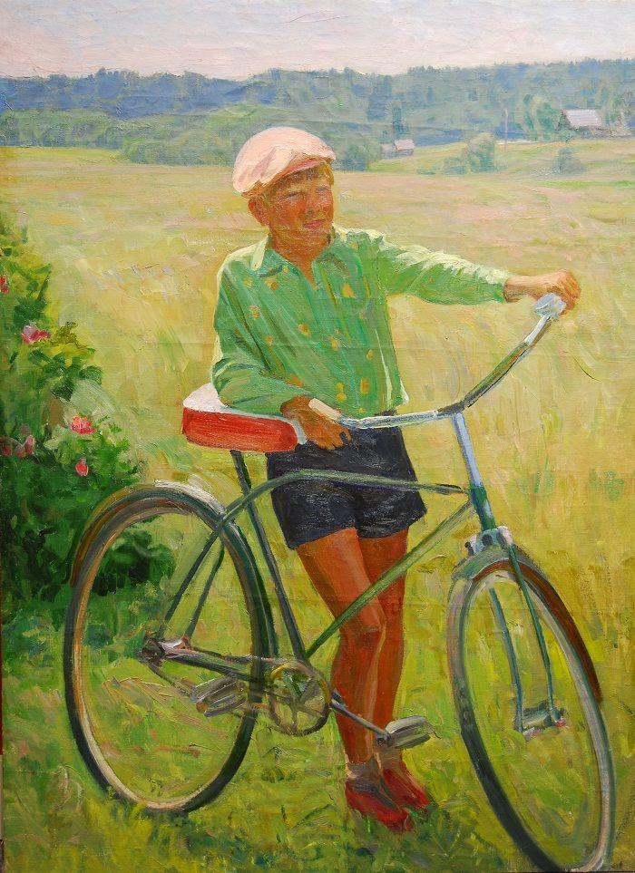 Boy and bike